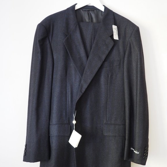 👔 Costume Hickey-Freeman 44L | 100% Cotton | Made in USA - Picture 1 of 16